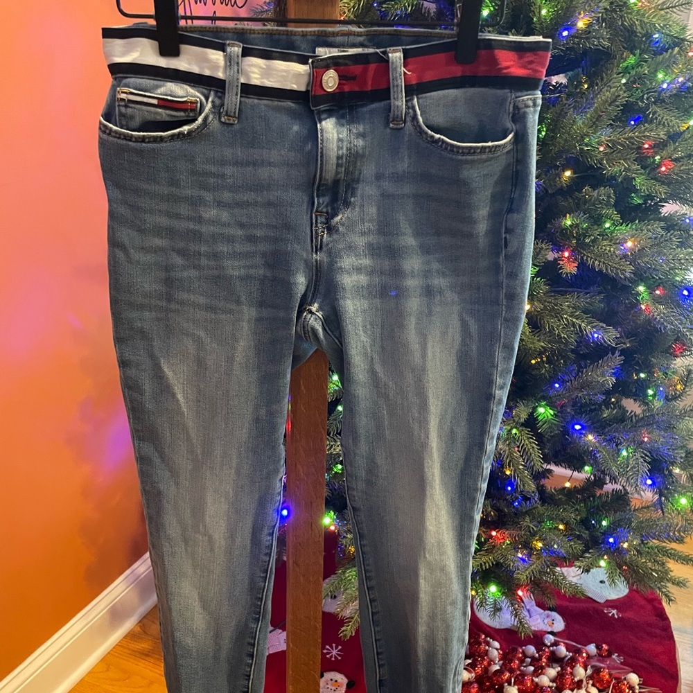 Tommy Hilfiger High Rise Skinny Ribbon
Waist Jeans Size‎ 4